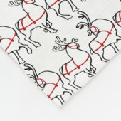 Polaire Couverture de Noël Couverture de la flotte de renn (Coin)