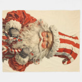 Polaire Couverture de Noël de décembre lunatique (Devant (Horizontal))