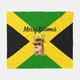 Polaire Couverture de Noël des rennes jamaïcains