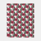 Polaire Couverture de Noël européenne Motif Holly (Devant)