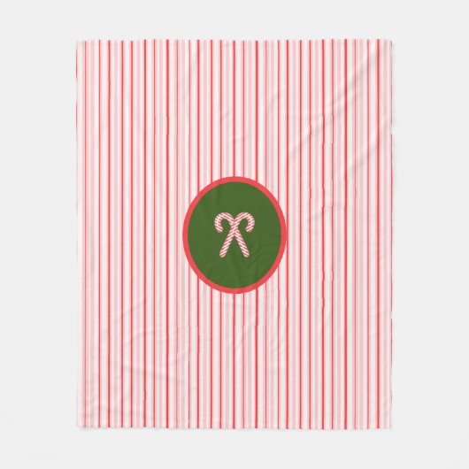 Polaire couverture de Noël/menthe poivrée (Devant)