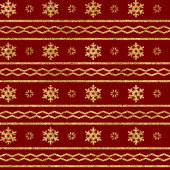Polaire Couverture de Noël moderne rouge et or monogramme