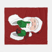 Polaire Couverture de Noël Père Noël Fleece Blanket (Devant (Horizontal))