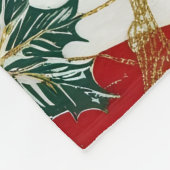 Polaire Couverture de Noël rouge et vert Festif (Coin)