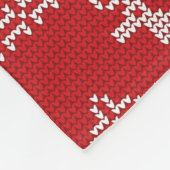 Polaire Couverture de Noël Rouge Knit Sweer Deer (Coin)