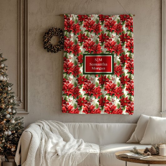 Polaire Couverture de Noël Rouge Vert Traditionnelle Cadea