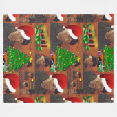 Polaire couverture de noël van gogh (Devant (Horizontal))