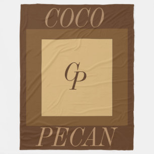 Polaire Couverture de noix de pécan de Cocos