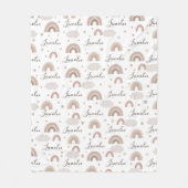 Polaire Couverture de nom de Rainbows neutres (Devant)