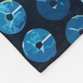 Polaire couverture de paillettes bleu brillant (Coin)