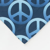 Polaire Couverture de panneau bleu de paix avec texte pers (Coin)