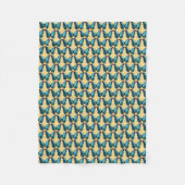 Polaire Couverture de papillon bleu Morpho (Devant)