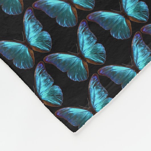 Polaire Couverture de papillon bleu Morpho (Coin)