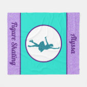 Polaire Couverture de patinage avec nom (Devant (Horizontal))