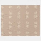 Polaire couverture de peinture de fleur (Devant (Horizontal))