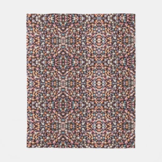 Polaire Couverture de perles en bois pastel (Devant)