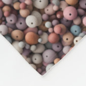 Polaire Couverture de perles en bois pastel (Coin)