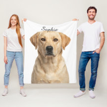 Couverture de photo de chien personnalisée avec po
