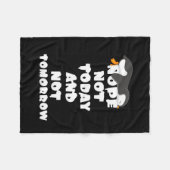 Polaire Couverture de pingouin | Couverture de fond de pin (Devant (Horizontal))