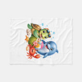 Polaire Couverture de plage des amis de la mer tropicale (Devant (Horizontal))