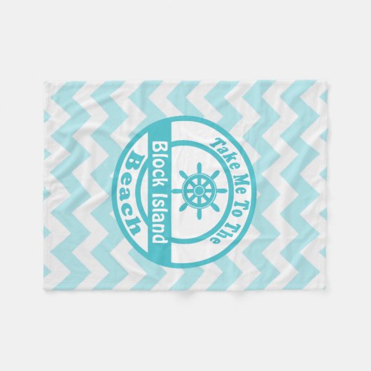 Polaire Couverture de plage d'Île de Block (Devant (Horizontal))