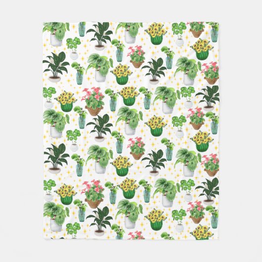 Polaire Couverture de plantes en pot fantaisistes (Devant)