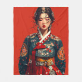 Polaire Couverture de portrait Hanbok moderne (Devant)