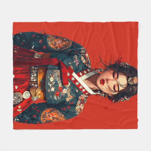 Polaire Couverture de portrait Hanbok moderne (Devant (Horizontal))