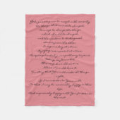 Polaire Couverture de prière de sérénité (Devant)