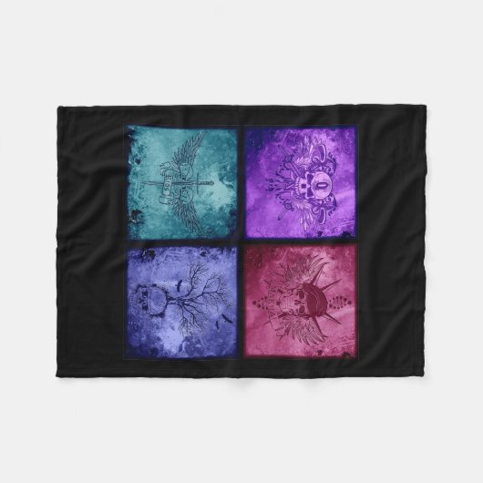 Polaire Couverture de quatre logos (Devant (Horizontal))