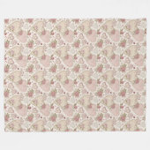 Polaire Couverture de Saint-Valentin cosy rose blush Amour (Devant (Horizontal))