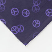 Polaire Couverture de signe de paix violette aléatoire ave (Coin)