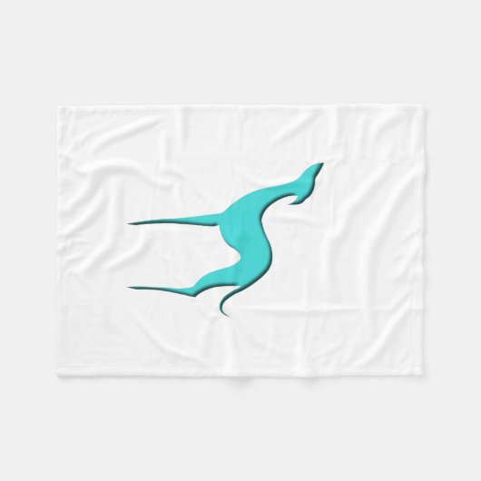 Polaire Couverture de silhouette de turquoise de (Devant (Horizontal))