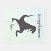 Polaire Couverture de Snugglesaurus Rex (Devant (Horizontal))