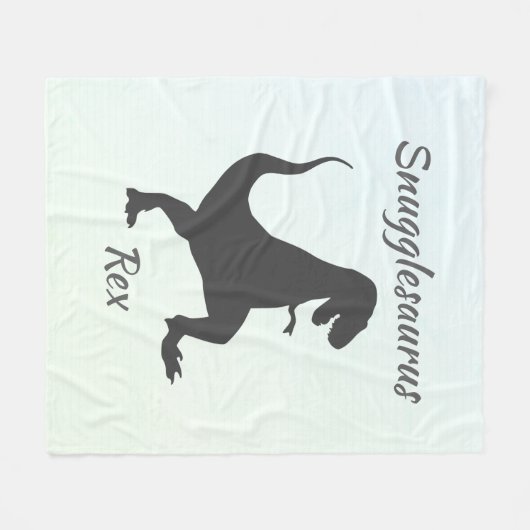 Polaire Couverture de Snugglesaurus Rex (Devant (Horizontal))