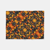 Polaire Couverture de sphères orange et noir (Devant (Horizontal))