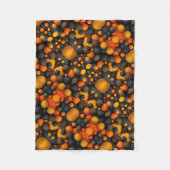Polaire Couverture de sphères orange et noir (Devant)
