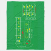 Polaire Couverture de table de craps avec design de table (Devant)