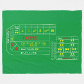 Polaire Couverture de table de craps avec design de table (Devant (Horizontal))