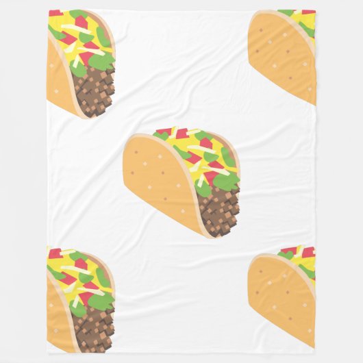 Polaire couverture de taco emoji (Devant)