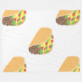 Polaire couverture de taco emoji (Devant (Horizontal))