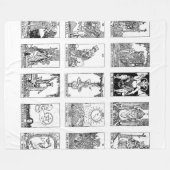 Polaire couverture de tarot antique (Devant (Horizontal))