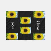 Polaire Couverture de tournesol (Devant (Horizontal))