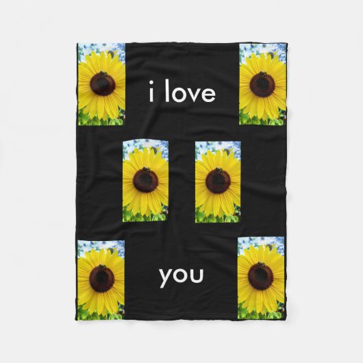 Polaire Couverture de tournesol (Devant)