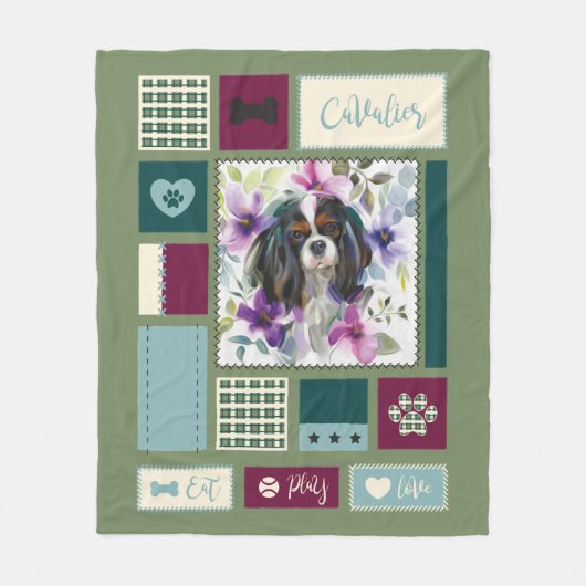 Polaire Couverture de Tricolor Cavalier| Moyen (Devant)