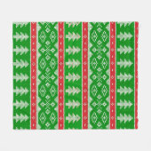 Polaire Couverture de tricot de pin vert (Devant (Horizontal))