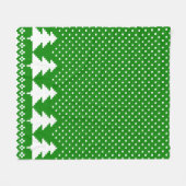 Polaire Couverture de tricot de pin vert (Devant (Horizontal))