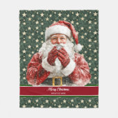 Polaire Couverture de vacances classique Santa Claus Water (Devant)