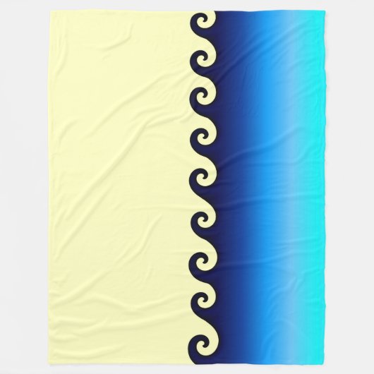 Polaire Couverture de vague 60 po x 80 po (Devant)