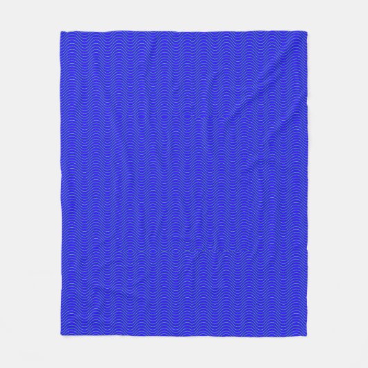 Polaire Couverture de vagues bleues (Devant)